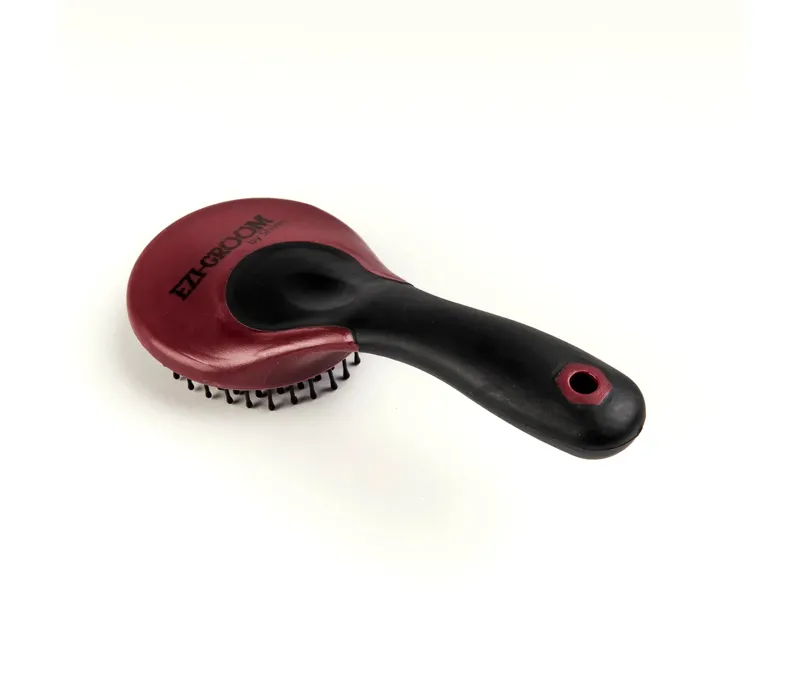 EZI-GROOM Grip Mane and Tail Brush in Burgundy